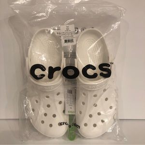 Crocs Clog Shoes Sandals Unisex Men’s Women’s Size m13 White Baya Blanco New